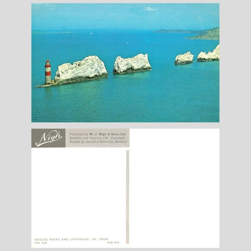 Vintage postcard needles - postcard,