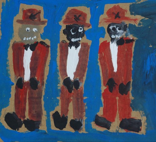 Vintage outsider naive oil - vintage,