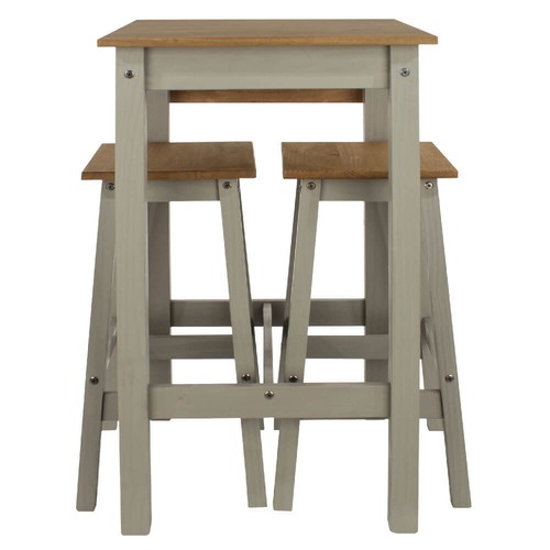 Grey pine breakfast bar - grey, &
