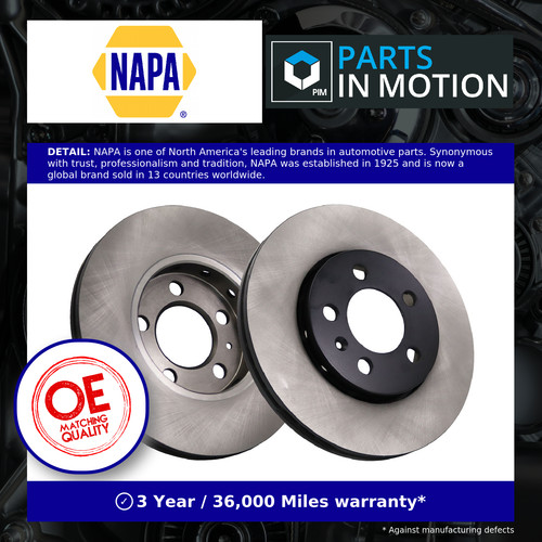 Brake discs pair vented - 2x,