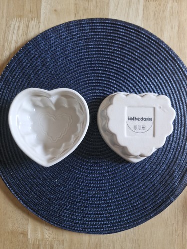 Heart shaped ramekins dishes - heart,