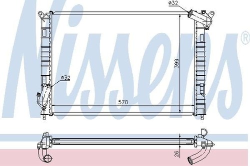 Nissens radiator for mini - nissens,