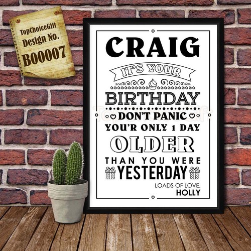 Personalised don panic - don't,