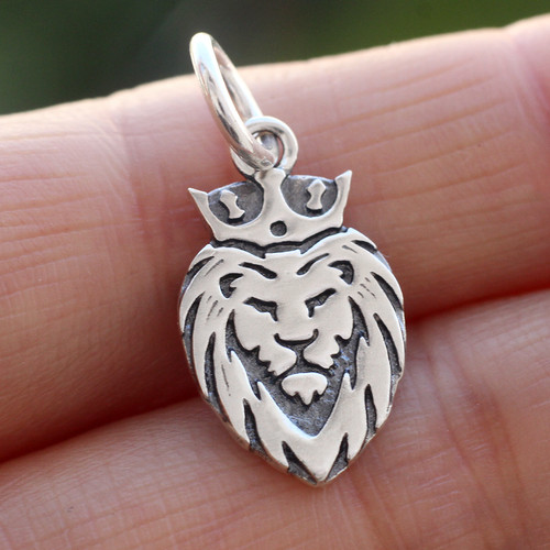 925 sterling silver lion head - sterling,