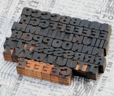Alphabet letterpress - a-z,