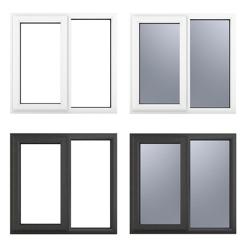 Pvc triple glazed window glass - glazed,