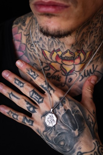 Christopher necklace mens - christopher, necklace,
