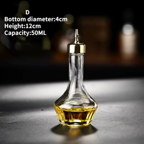 Silver bitters bottle glass - bitters,