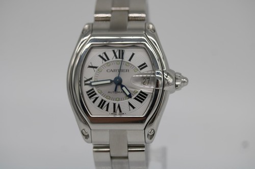 Cartier roadster silver men - cartier,
