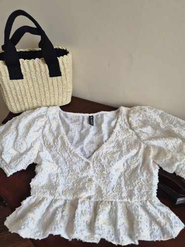 Zara white textured - zara,