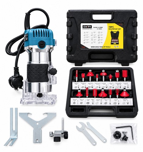 Wood palm router trimmer with - router,