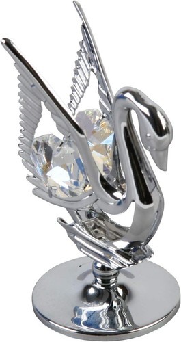 Crystocraft chrome plated swan - crystocraft,