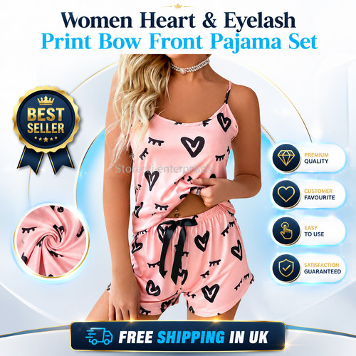 Women pink heart pyjama - women’s,
