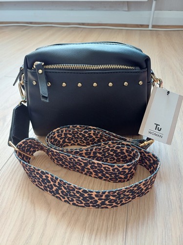 Black studded detail - black,