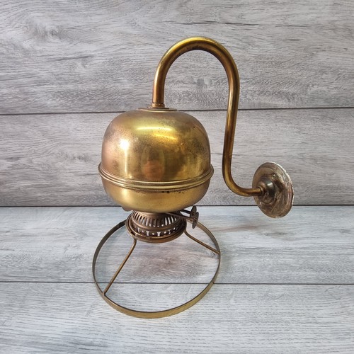 Vintage wall mounted brass - wall, oil