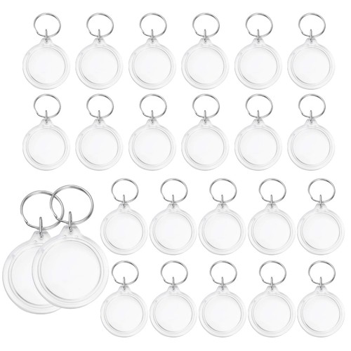25pcs clear round acrylic - 25pcs,