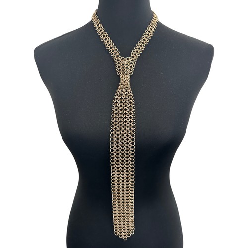 Chainmail tie worn - chainmail, *as