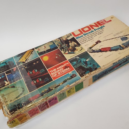 Vtg lionel blue streak - blue, freight