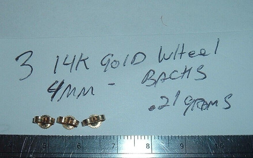 Solid 14k yellow gold 4mm - solid,