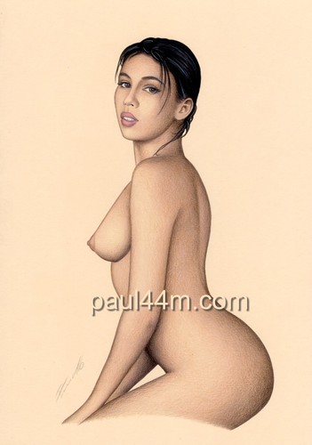 Nude art woman drawing - art,