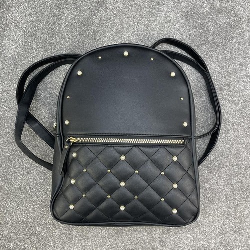 Black gold faux leather - gold,