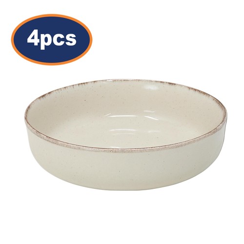 Stoneware bowls cream - bowls,