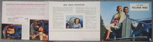 Hillman minx saloon - minx, touring