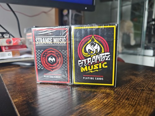 Strange music playing cards - playing,