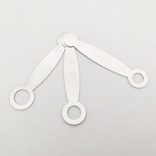 3pcs stainless flute pads - stainless,