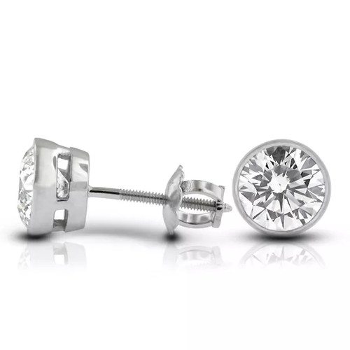 Classic stud earrings 14k gold - stud,