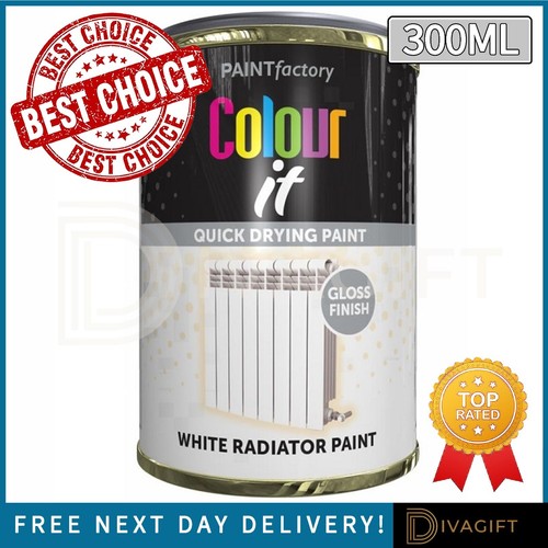 White radiator paint 300ml - white,
