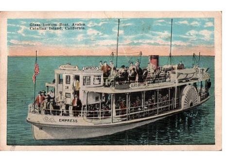 Postcard glass bottom - postcard,