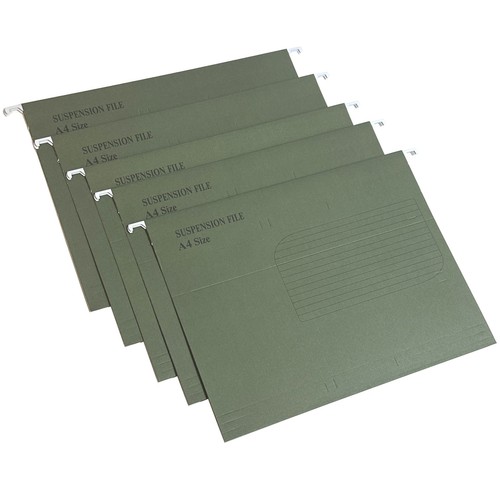 Green hanging suspension files - hanging,