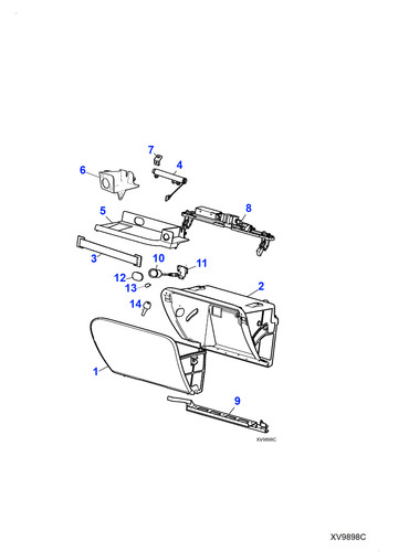 Jaguar damper interior trim - interior,
