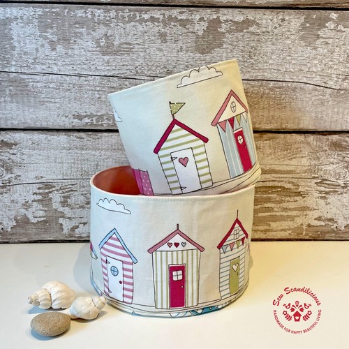 Handmade storage fabric basket