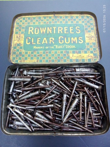 Vintage slotted screws - vintage,