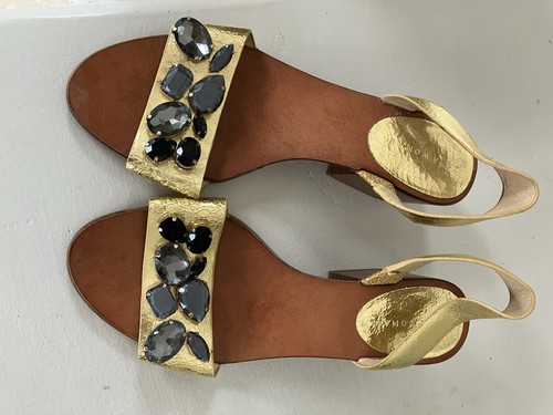 Zara gold sandals size - zara,