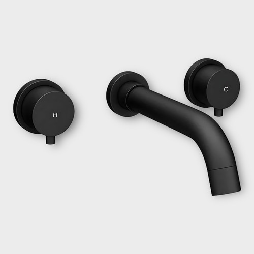 Bath wall mounted tap black - bath,