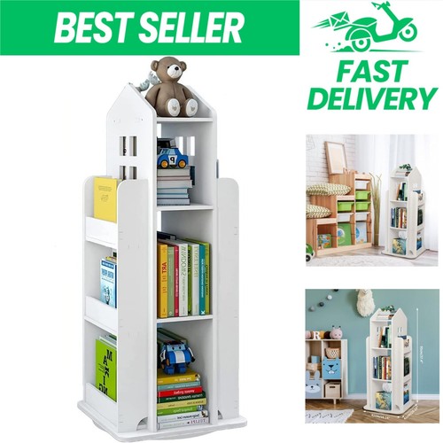 Tier rotating bookshelf for - 3-tier,
