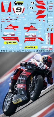 Decals for ducati - 1/12,