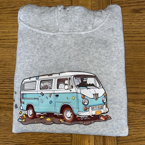 Camper hoodie small - grey, new