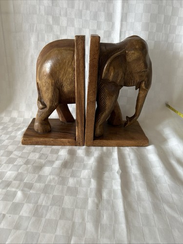 Vintage wooden elephant - vintage,