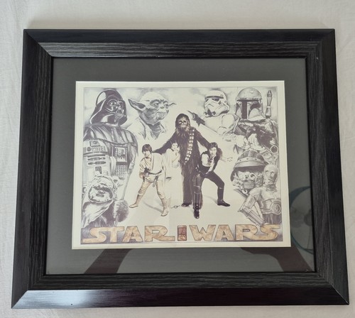 Star wars framed print - star,