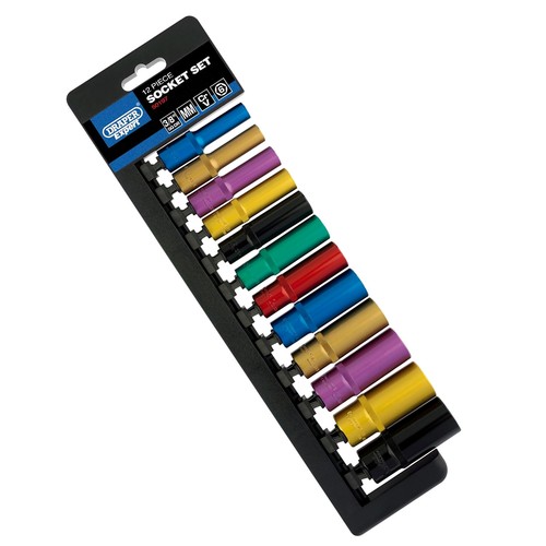 Deep socket set 3 - 3/8",