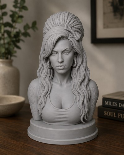 Amy winehouse bust statue - amy,