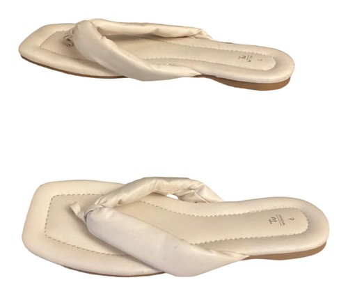 Womens white synthetic flip - white,