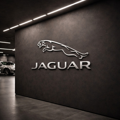 Jaguar 80cm aluminum logo - jaguar,