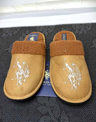 Polo assn brown - u.s., slip-on