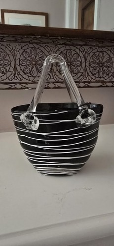 Laguna glass handbag - glass, black