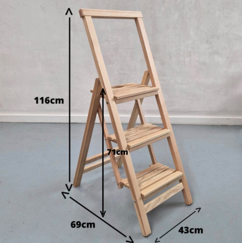 Handmade solid ash step - ash,